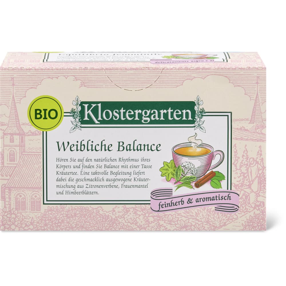 Klostergarten Kräutertee Weibliche Balance Bio, feinherb & aromatisch