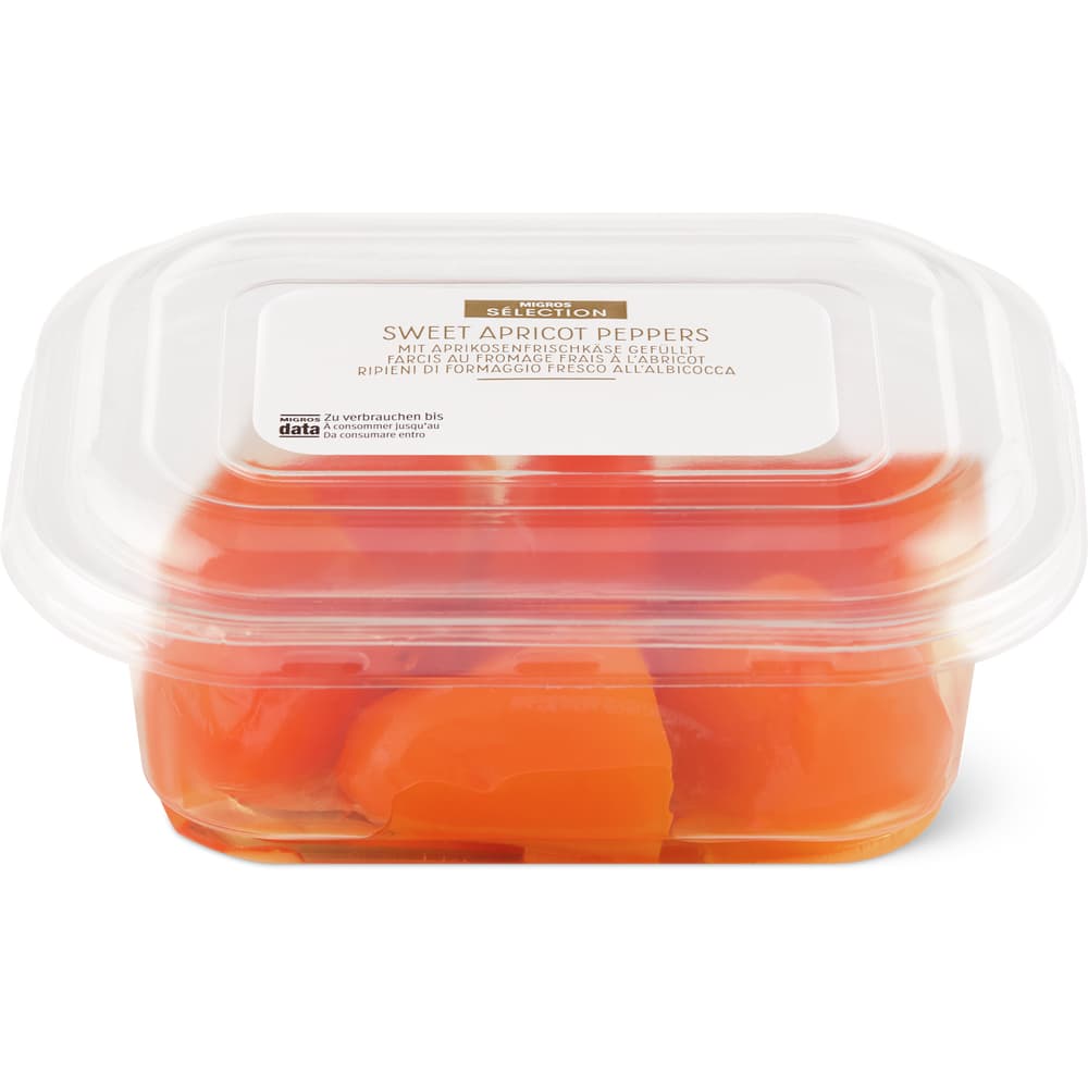 Migros Sélection Mini-Peperoni gefüllt mit Aprikosenfrischkäse