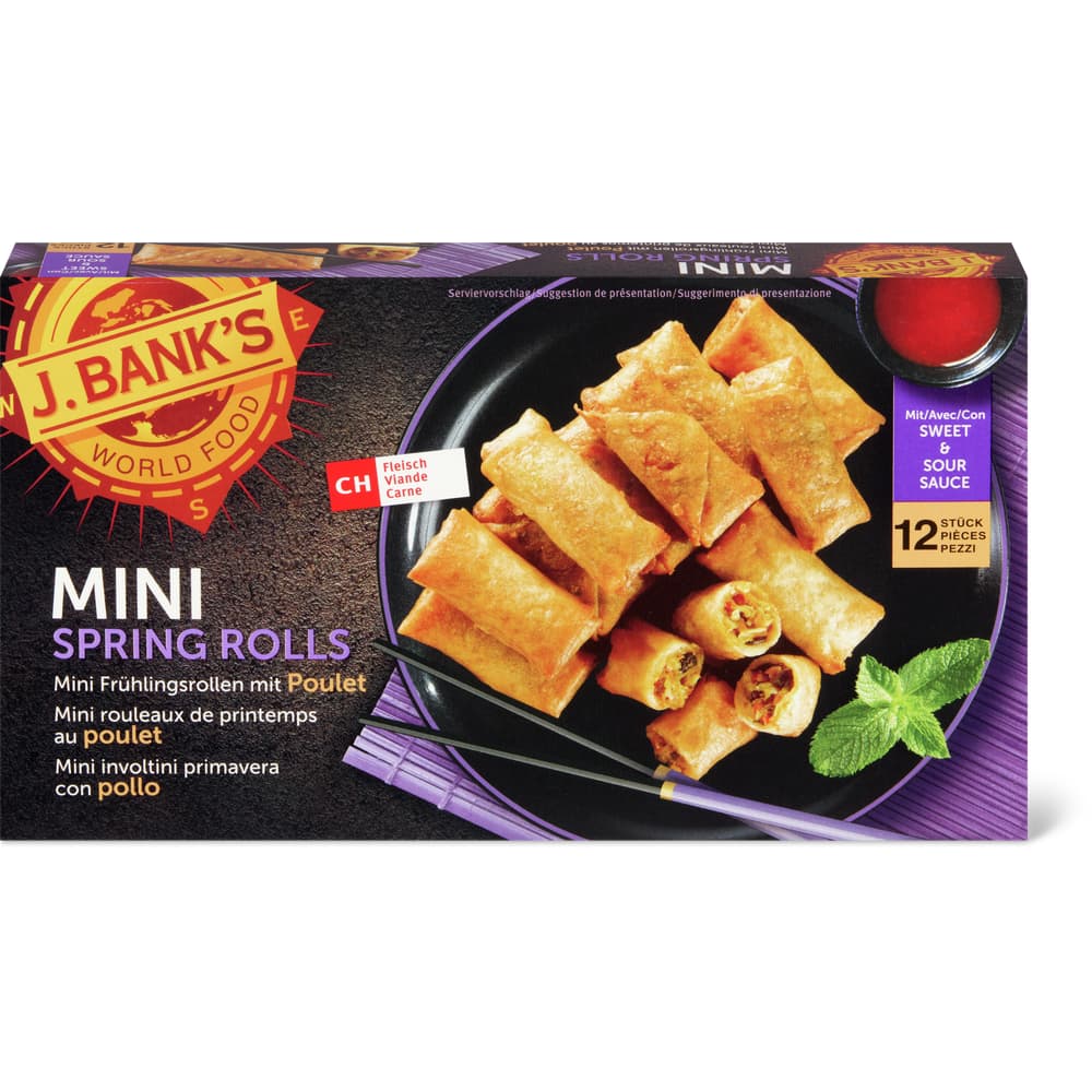 Mini Spring Rools J.Bank's · Mini Spring Rolls · With Chicken • Migros