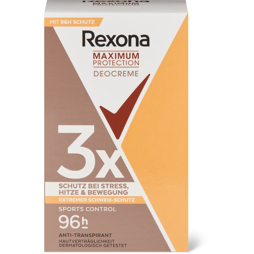 Rexona Maximum Protection Deo Creme Sports Control 96h, Anti-Transpirant