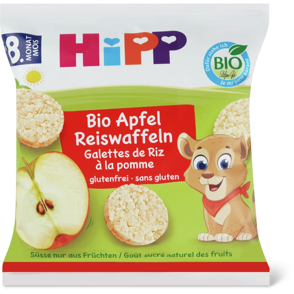 HiPP Bio Apfel Reiswaffeln Ab 8 Monaten