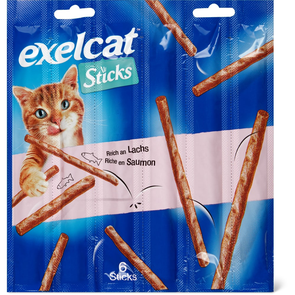 Exelcat Sticks Katzensnack Lachs