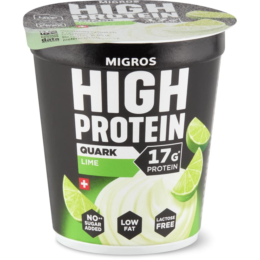 Migros High Protein Quark Limette, laktosefrei, ohne Zuckerzusatz
