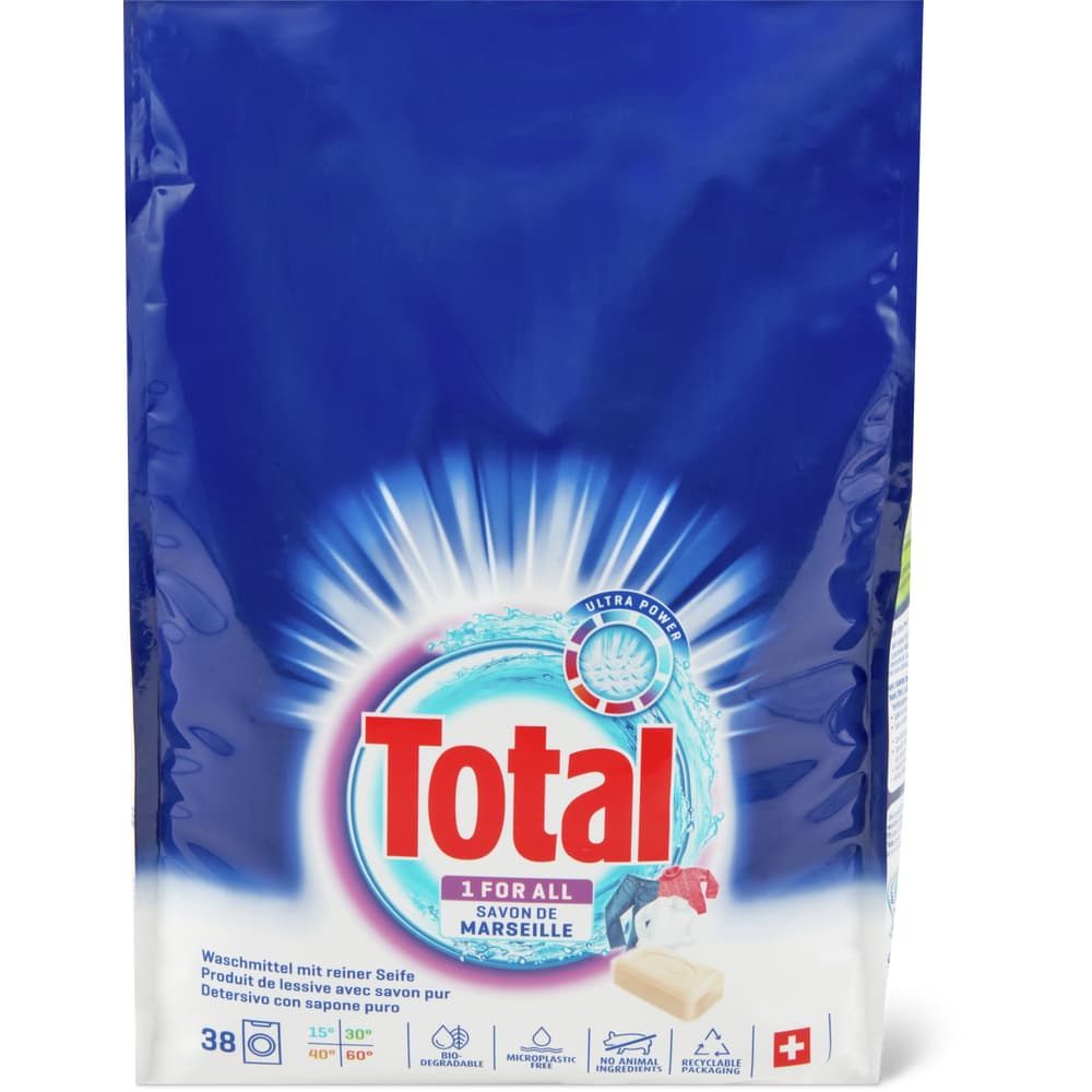 Total 1 for all Marseille Waschpulver 38 Waschgänge