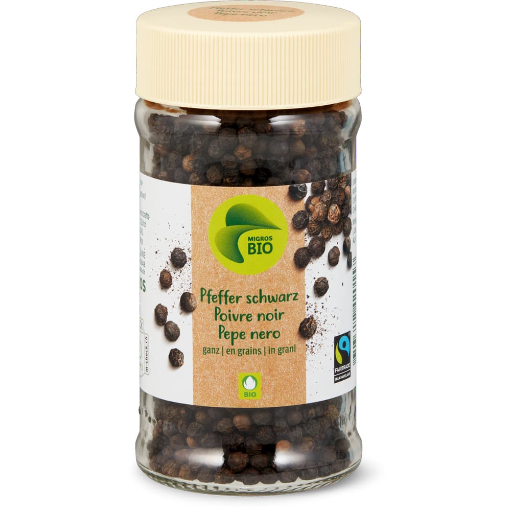 Pfeffer Bio, schwarz ganz