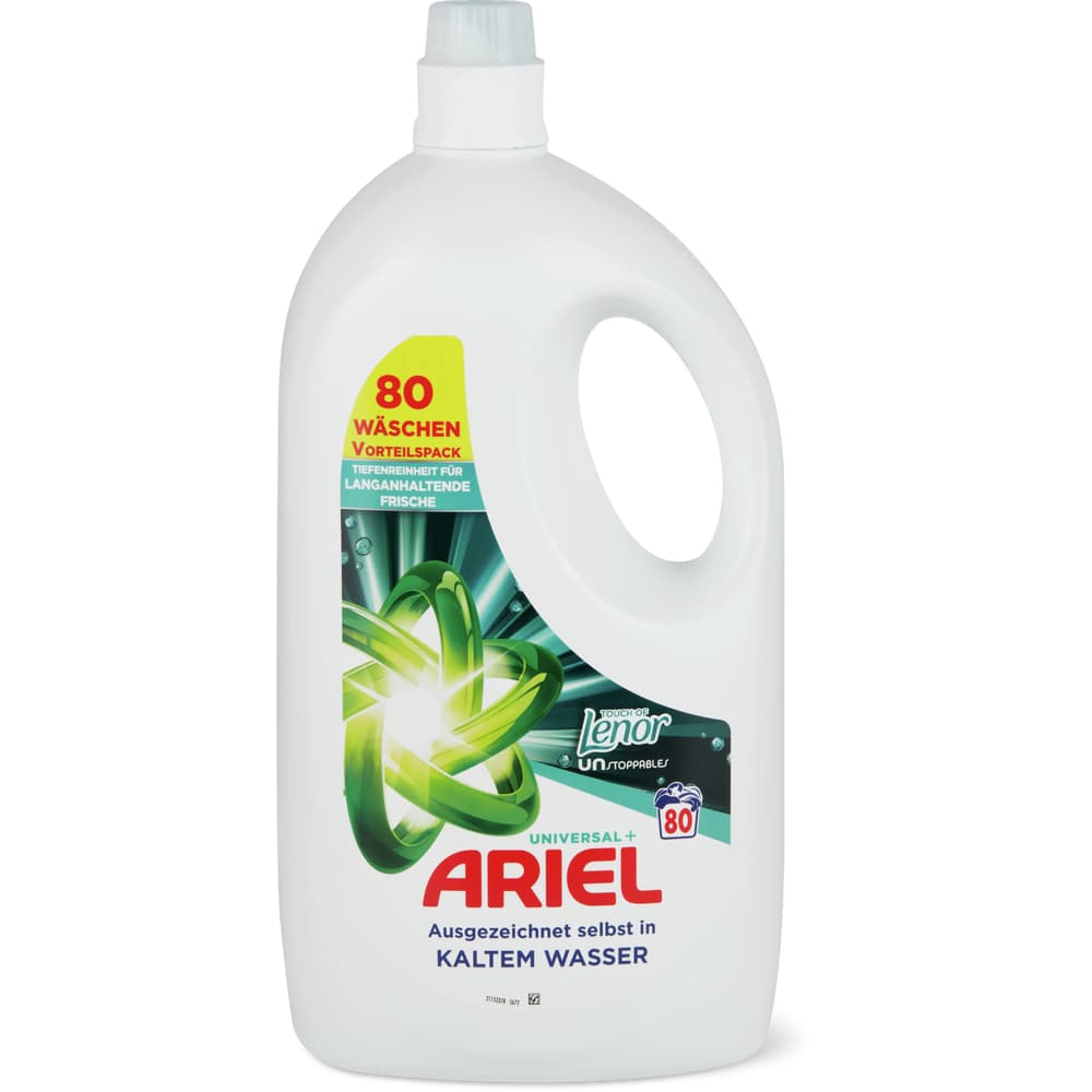 Ariel Universal + Flüssigwaschmittel 80 Waschgänge