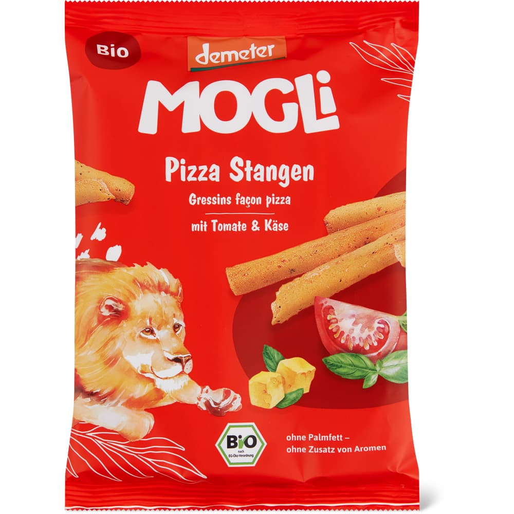 Mogli · Pizza sticks · Demeter, Bio, Tomato & cheese • Migros