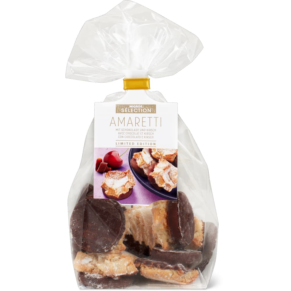 Sélection Amaretti mit Schokolade und Kirsch