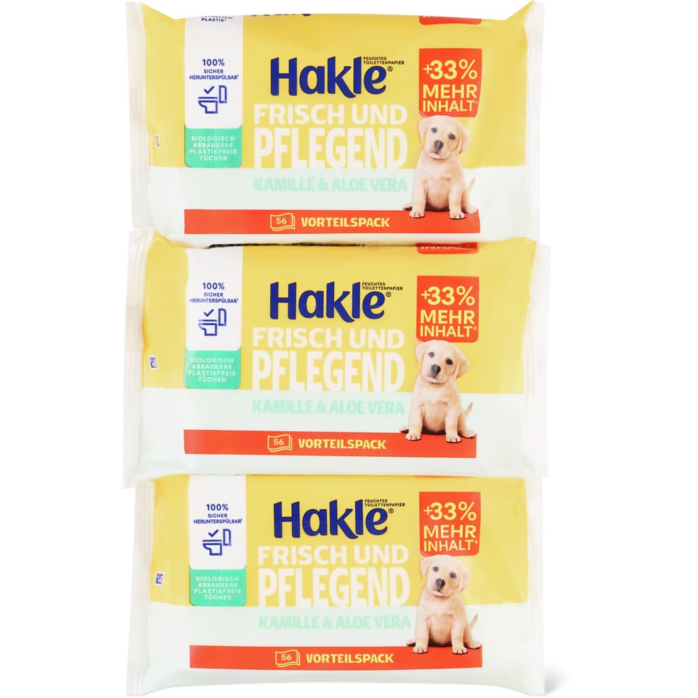 Hakle Feuchttücher Frisch & Pflegend Trio