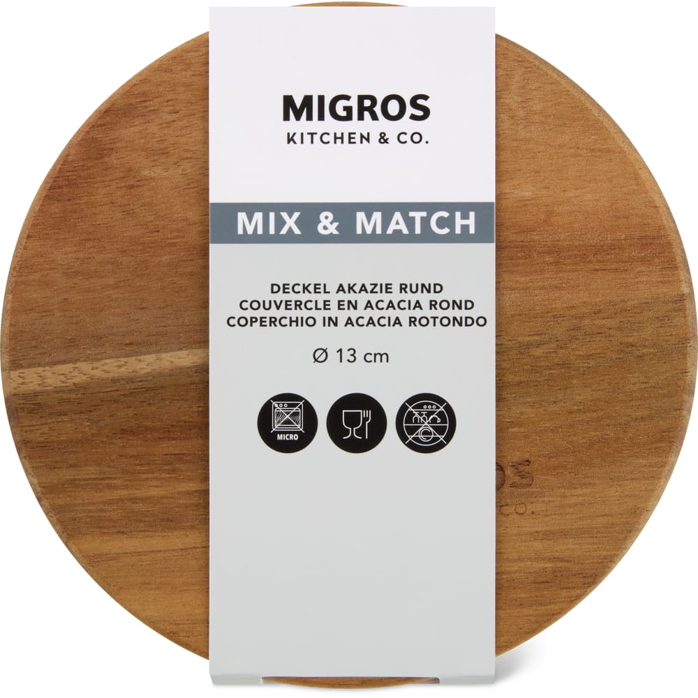 Migros Kitchen & Co. Deckel Akazienholz RD, ⌀ 13.2cm