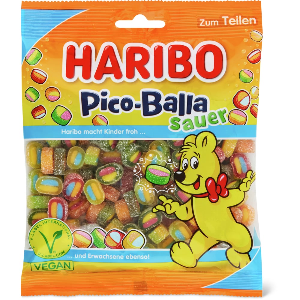 Haribo Pico-Balla sauer, vegan