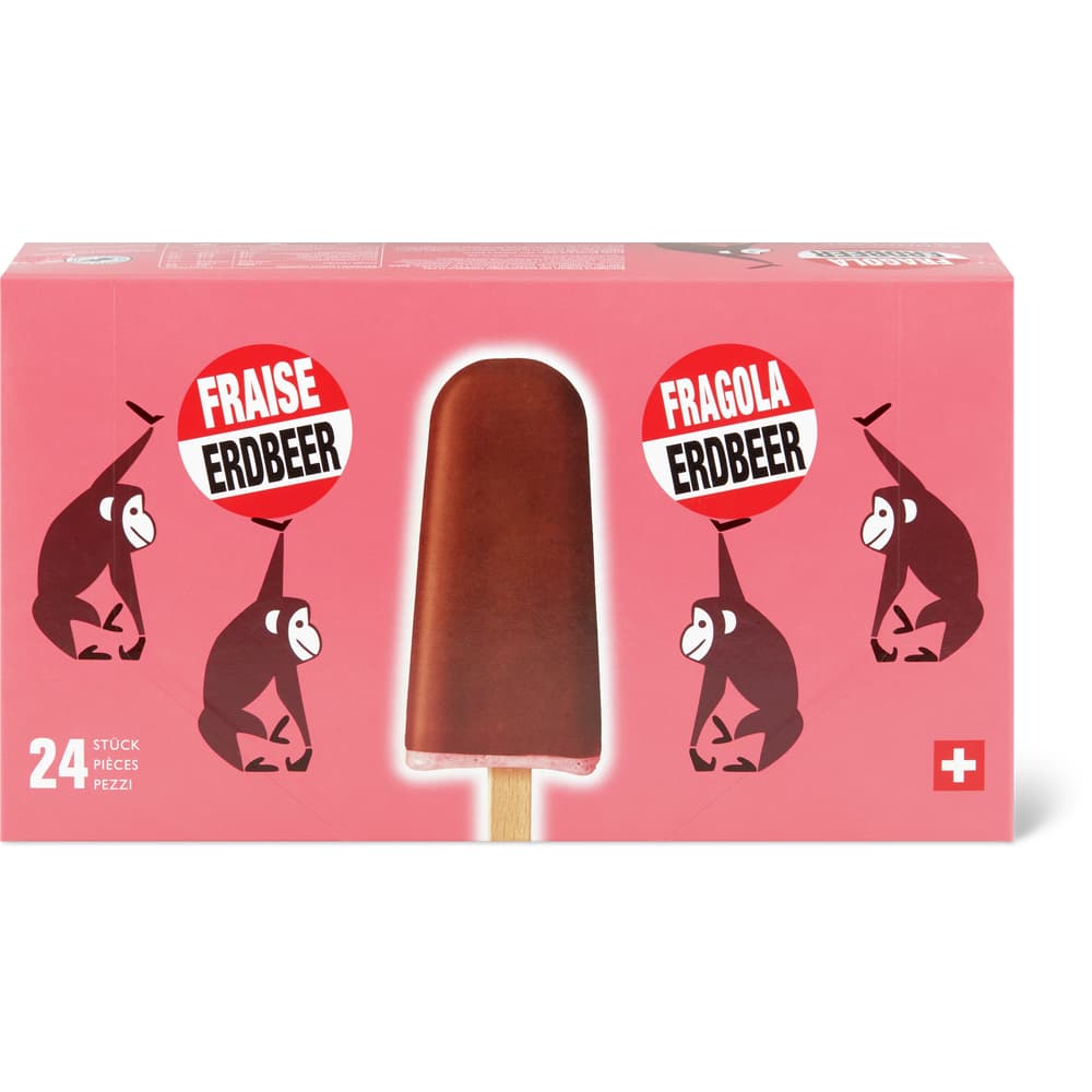 Seehund-Family Rahm-Glace Erdbeer