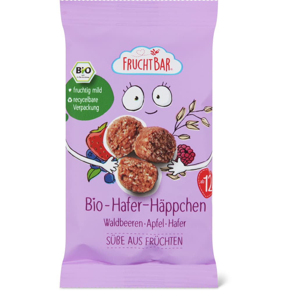 Fruchtbar Bio Fruchtsnack, Apfel, Waldbeeren & Hafer Ab 12 Monaten