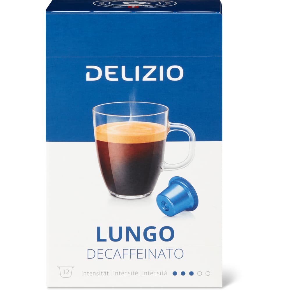 Delizio Röstkaffee in Kapseln, gemahlen, entkoffeiniert