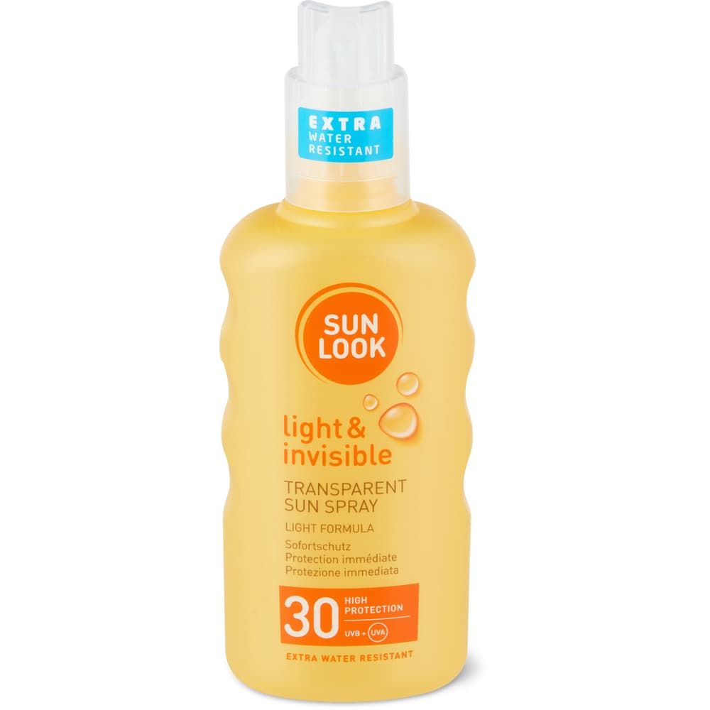 Sun Look Light & Invisible Transparentes Sonnenspray 30 UVA / UVB, haute protection