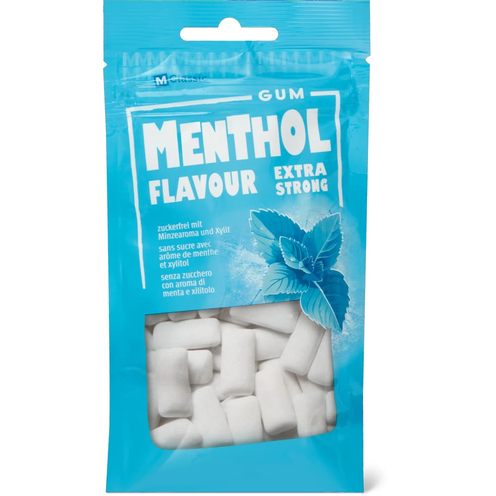 M-Classic Chewing Gum Menthol extra strong