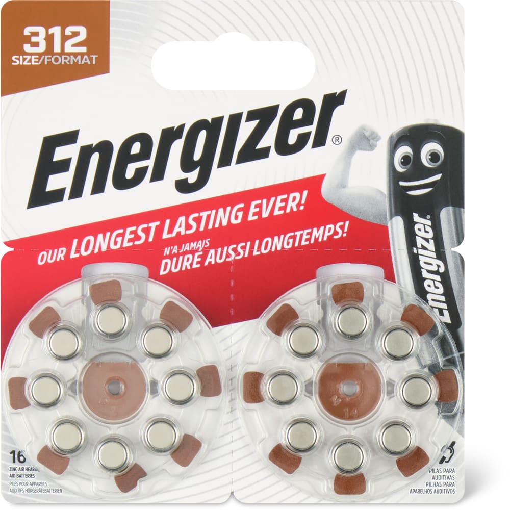 Energizer Hörgerätebatterien 312/16Stk.