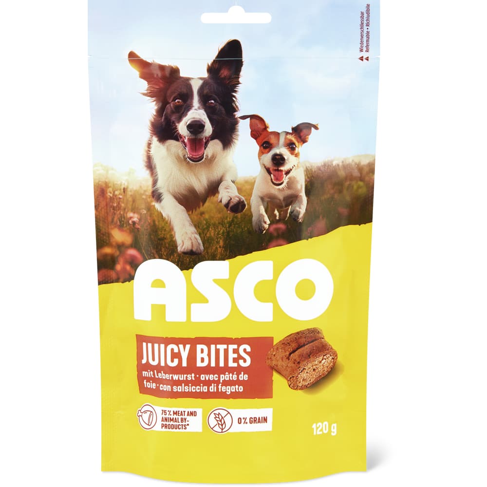 Asco Treat Snacks für ausgewachsene Hunde mit Leberwurst