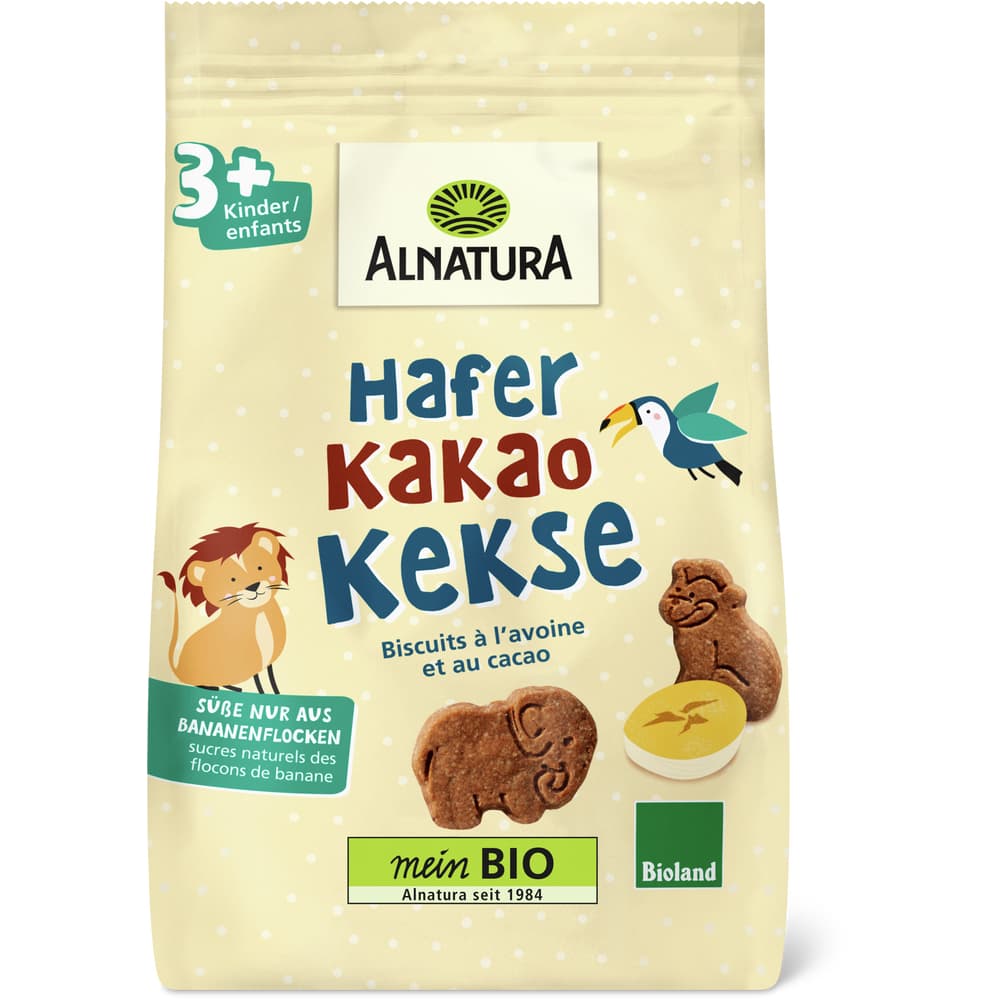 Alnatura Hafer Kakao Kekse Bio, ab 3 Jahren