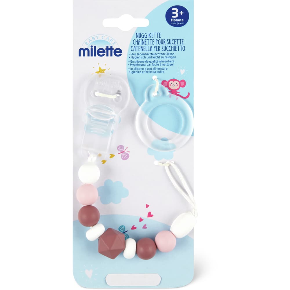 Milette Baby Care Nuggihalter Ab 3 Monaten, Rosa