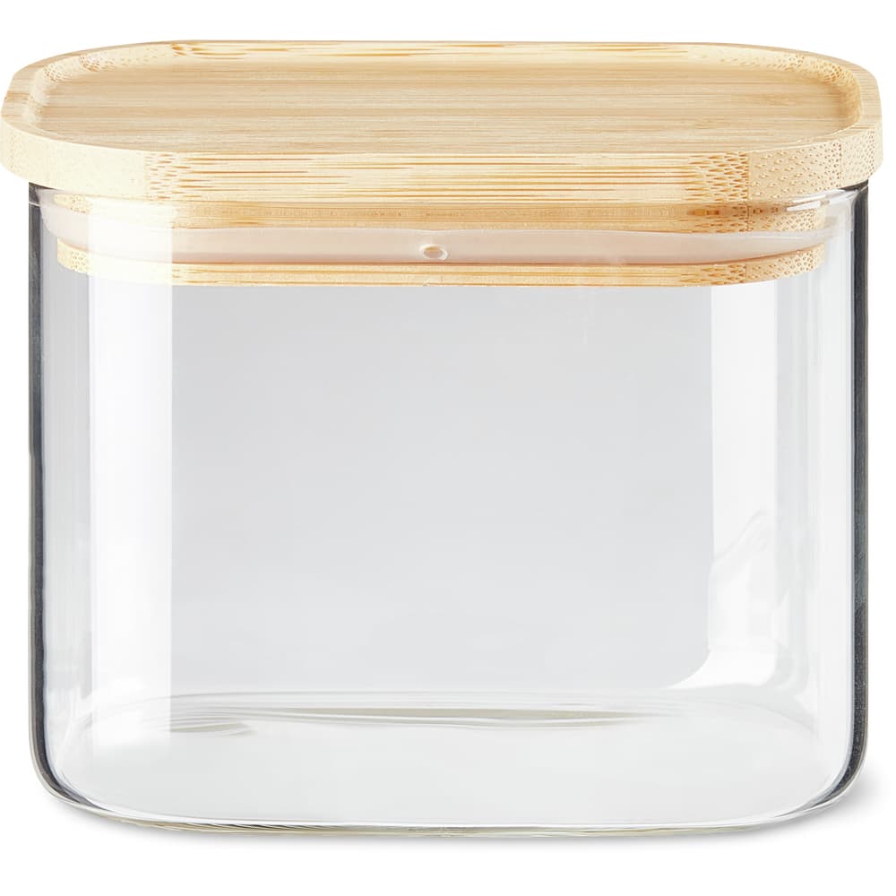 Migros Kitchen & Co. Glasdose mit Bambusdeckel rechteckig, 0.6l
