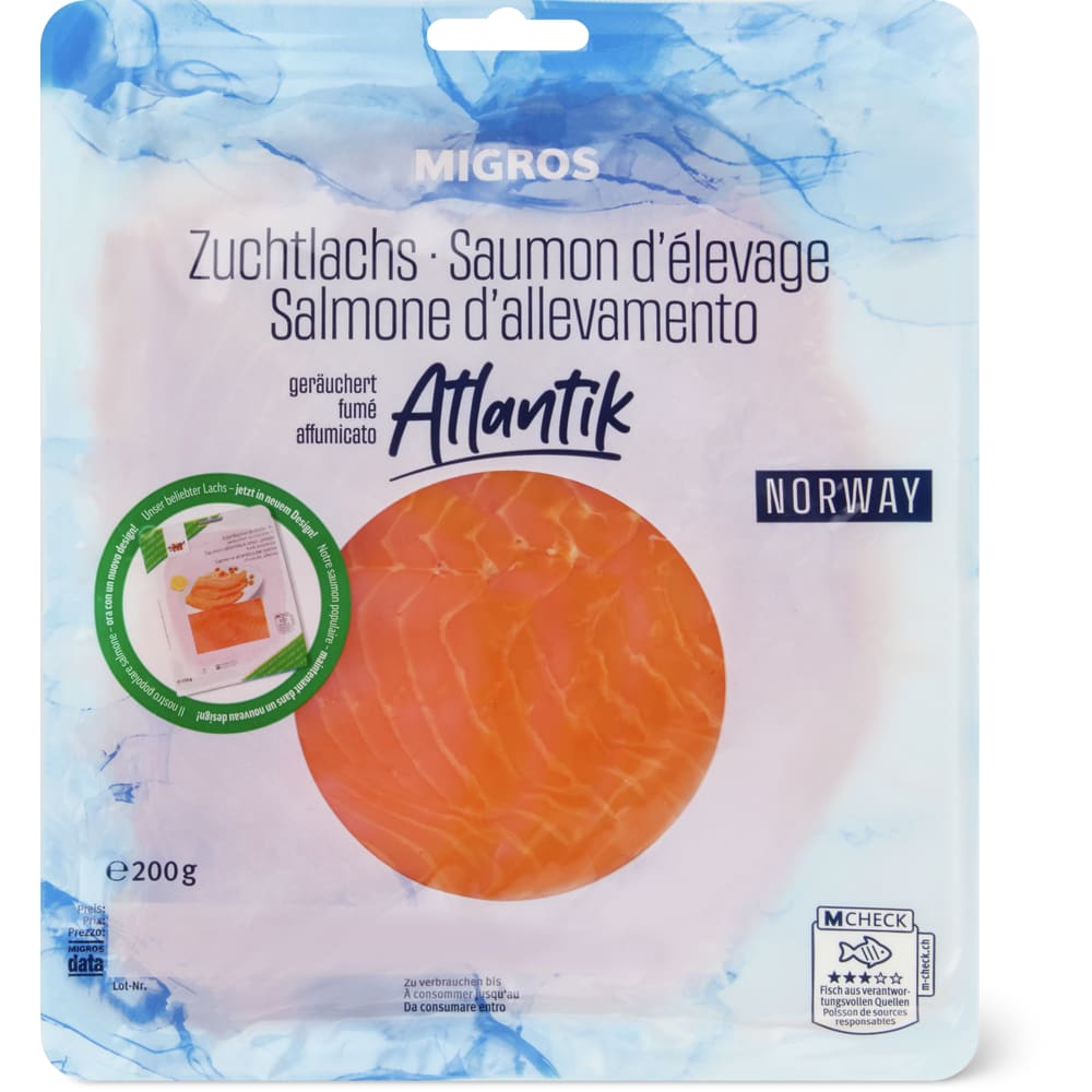 Migros Zuchtlachs Atlantik Geräuchert - GGAP