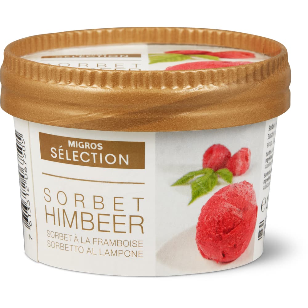 Sélection · Sorbet · Raspberry • Migros