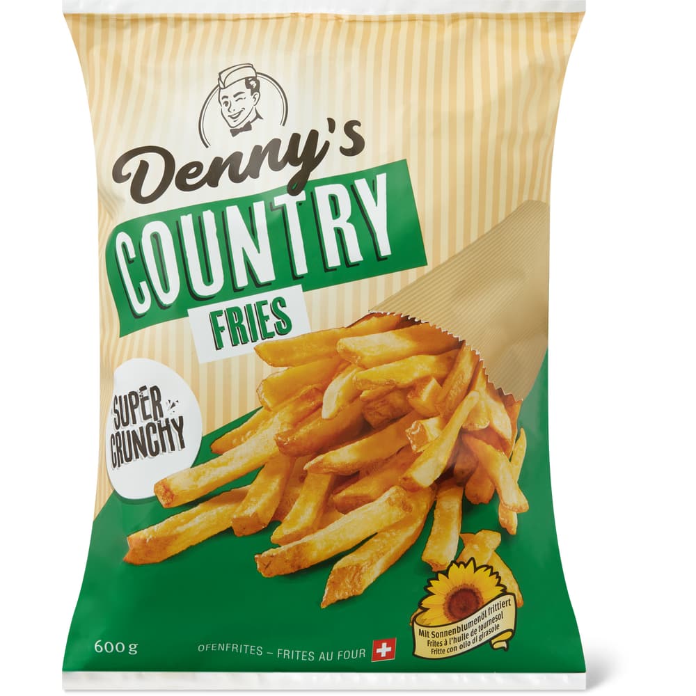 Denny's Country Ofenfrites mit Knusperpanade Extra dick