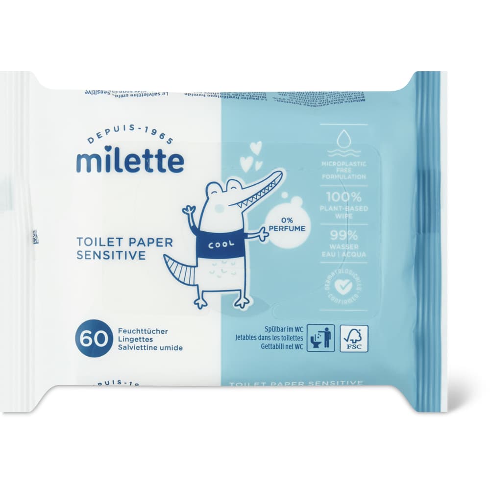 Milette Kids Toilet Paper Sensitive 0% Perfume