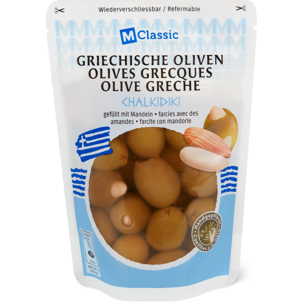 M-Classic Grüne Oliven Gefüllt mit Mandeln