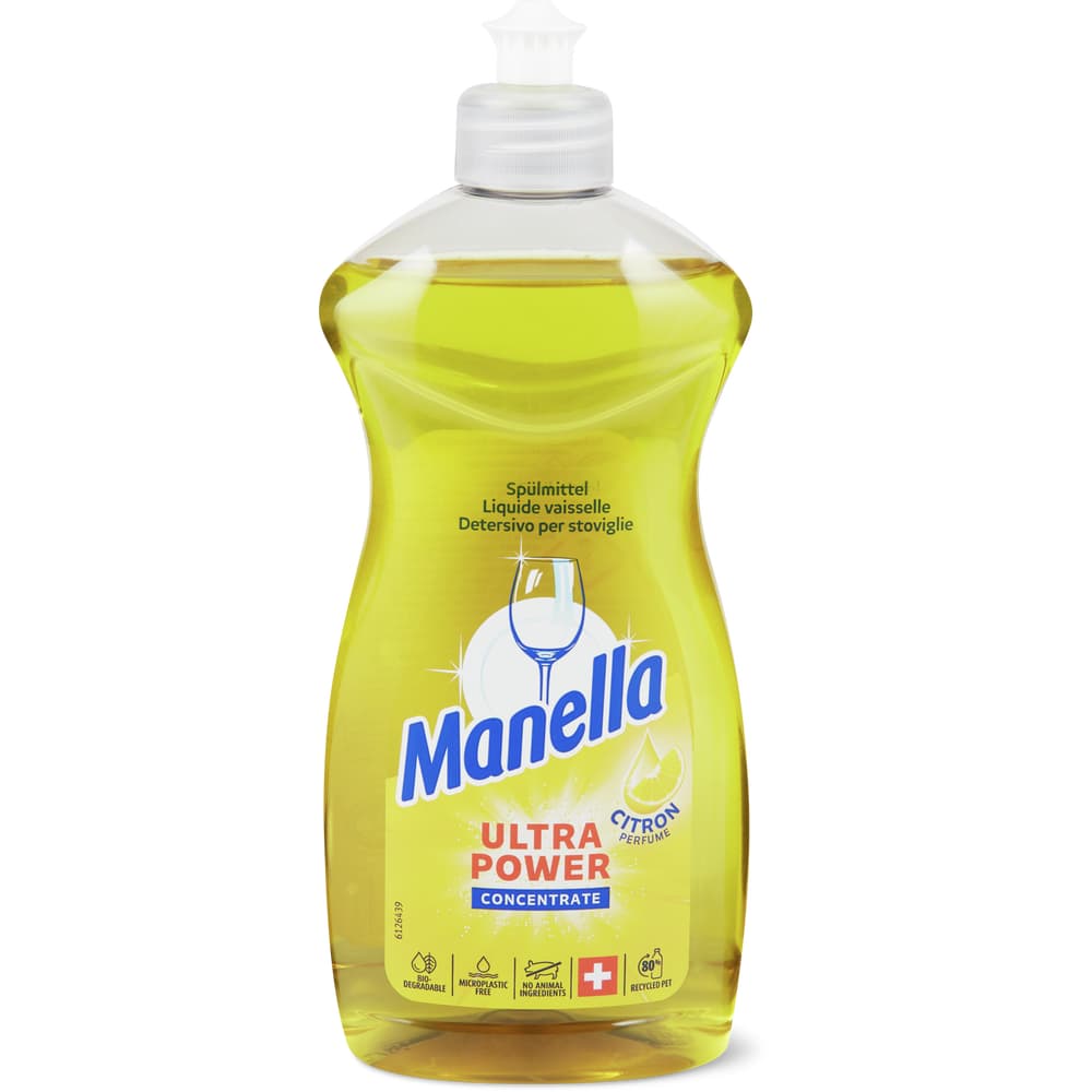 Manella Ultra Power Geschirrspülmittel Zitrone