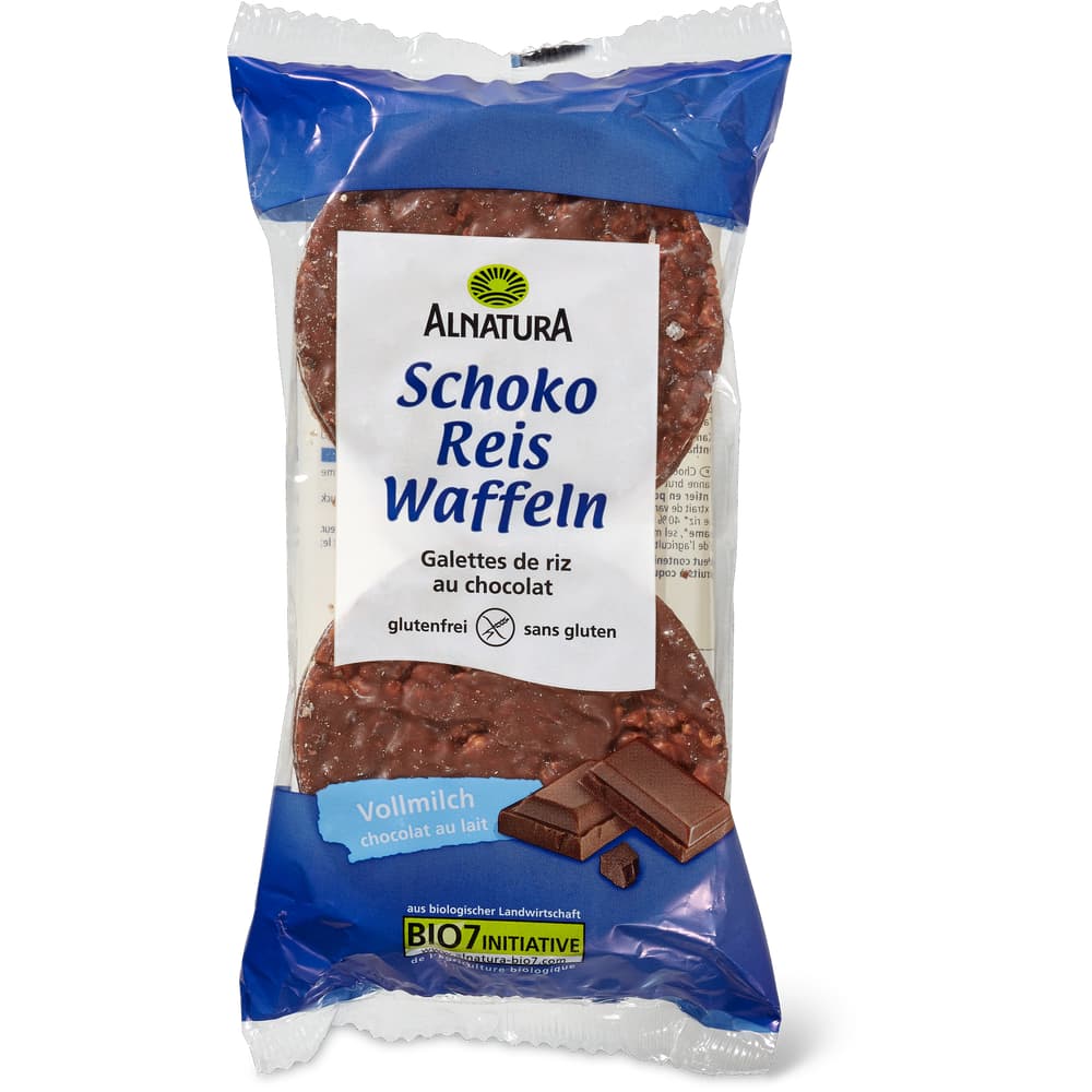 Alnatura Reiswaffeln mit Vollmilchschokolade
