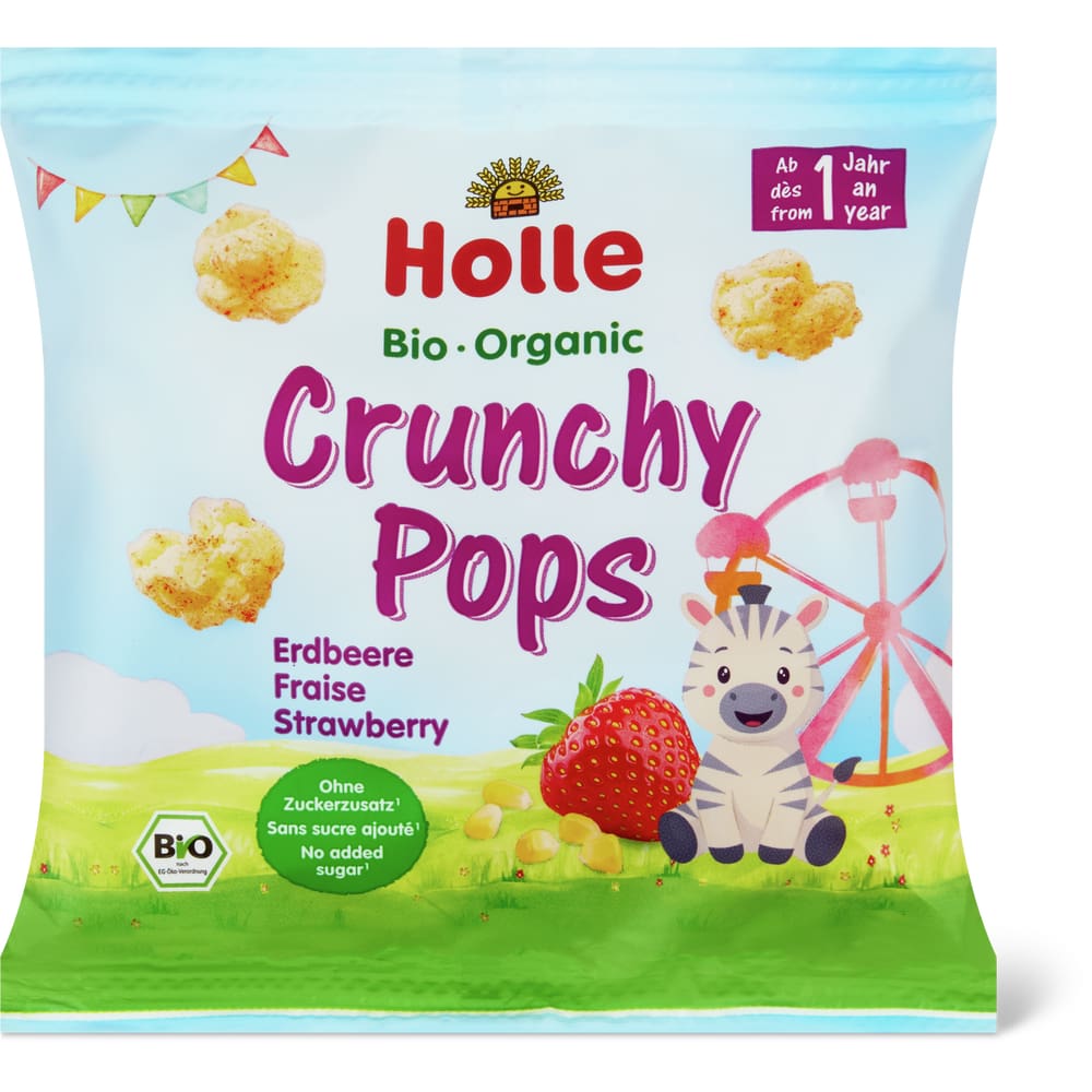 Holle Crunchy Pops Erdbeere Bio
