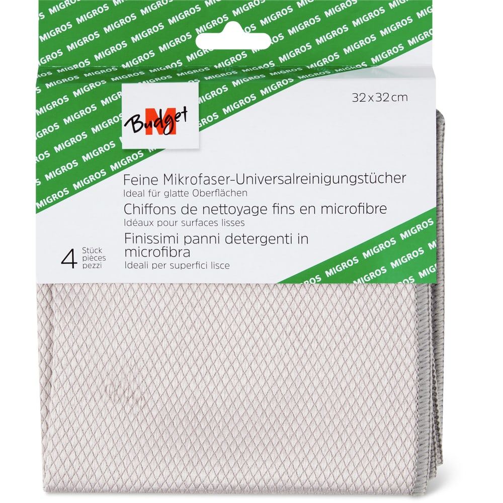 M-Budget Microfaser-Reinigungstücher 32 x 32 cm