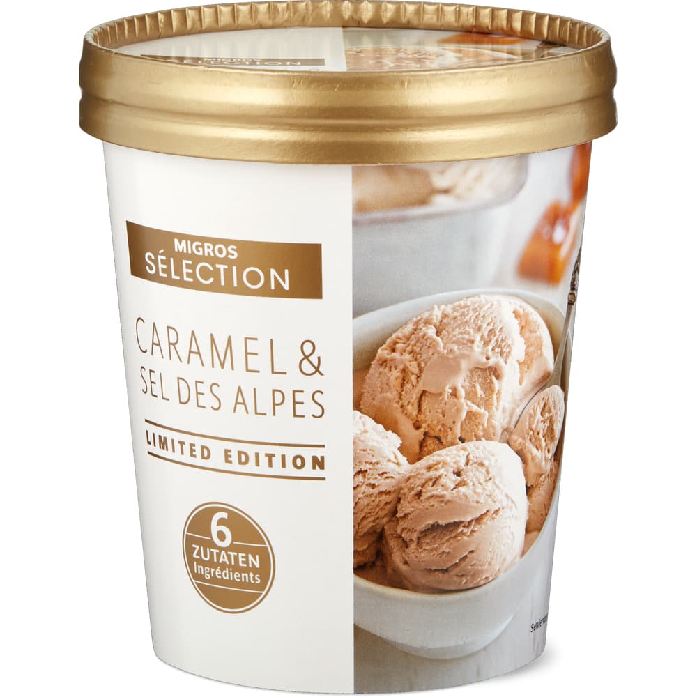 Sélection Rahmglace Karamell & Salz der Alpen