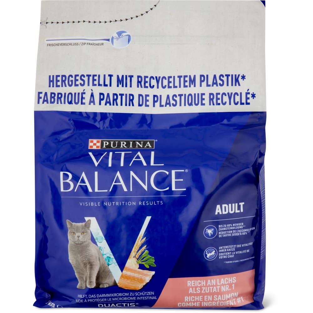 Vital Balance Adult Trockenfutter für Katzen Huhn & Vollkorn-Getreide