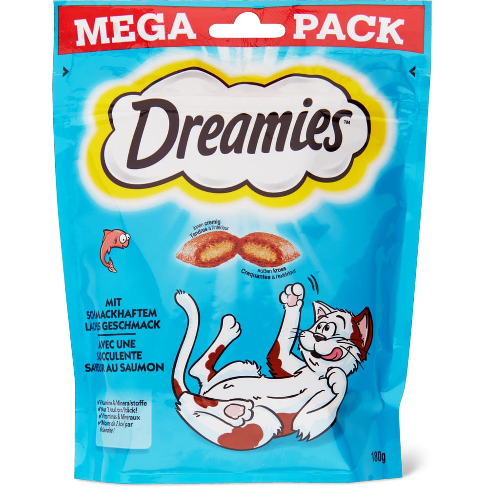 Dreamies Snack für Katze Mit schmackhaftem Lachs