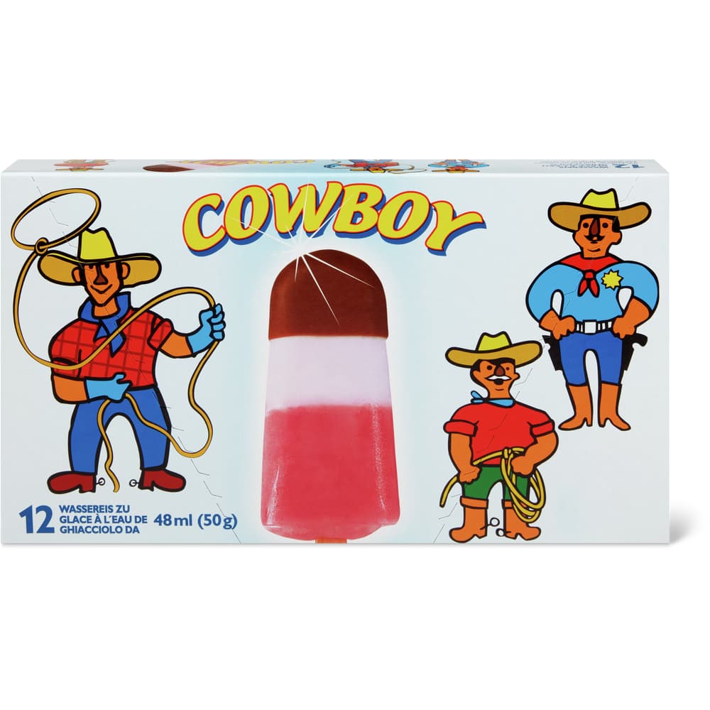 Cowboy Wassereis mit Erdbeer- und Melonenaroma