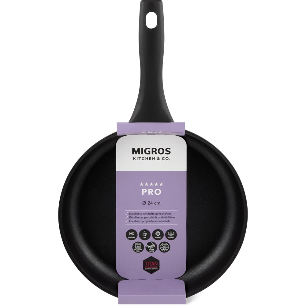 Migros Kitchen & Co. Pro Bratpfanne Ø 24 cm, flach