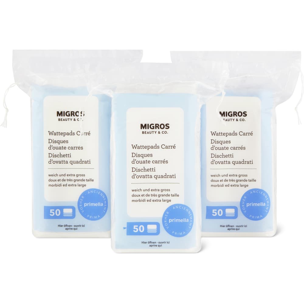 Migros Beauty & Co. Wattepads Carré Trio