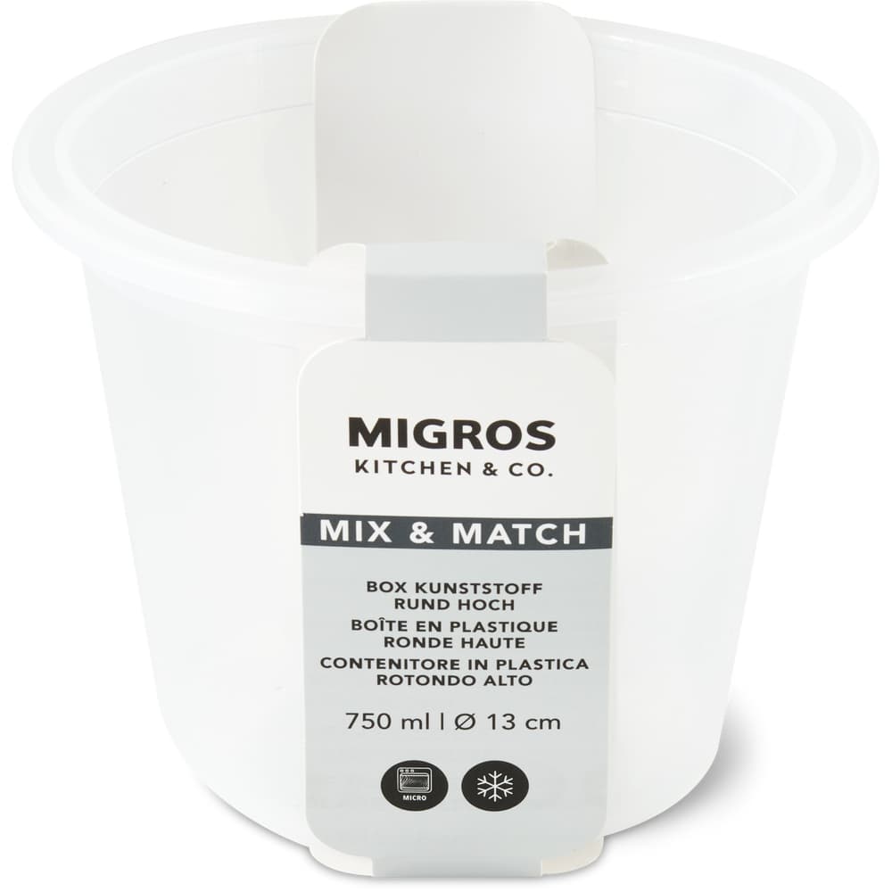 Migros Kitchen & Co. Box Kunststoff hoch rund, 0.75l