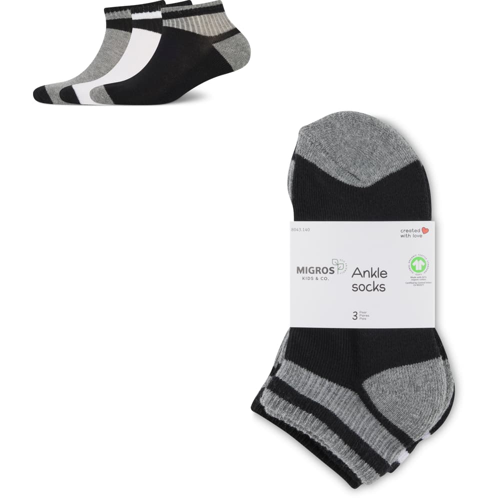 Kids Kinder Kurzsocken 3er Pack