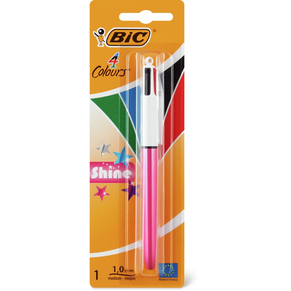 Bic Original Kugelschreiber 1mm, blau, schwarz, rot, grün
