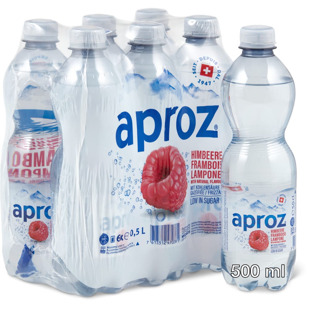 Aproz Mineralwasser mit Kohlensäure Himbeer