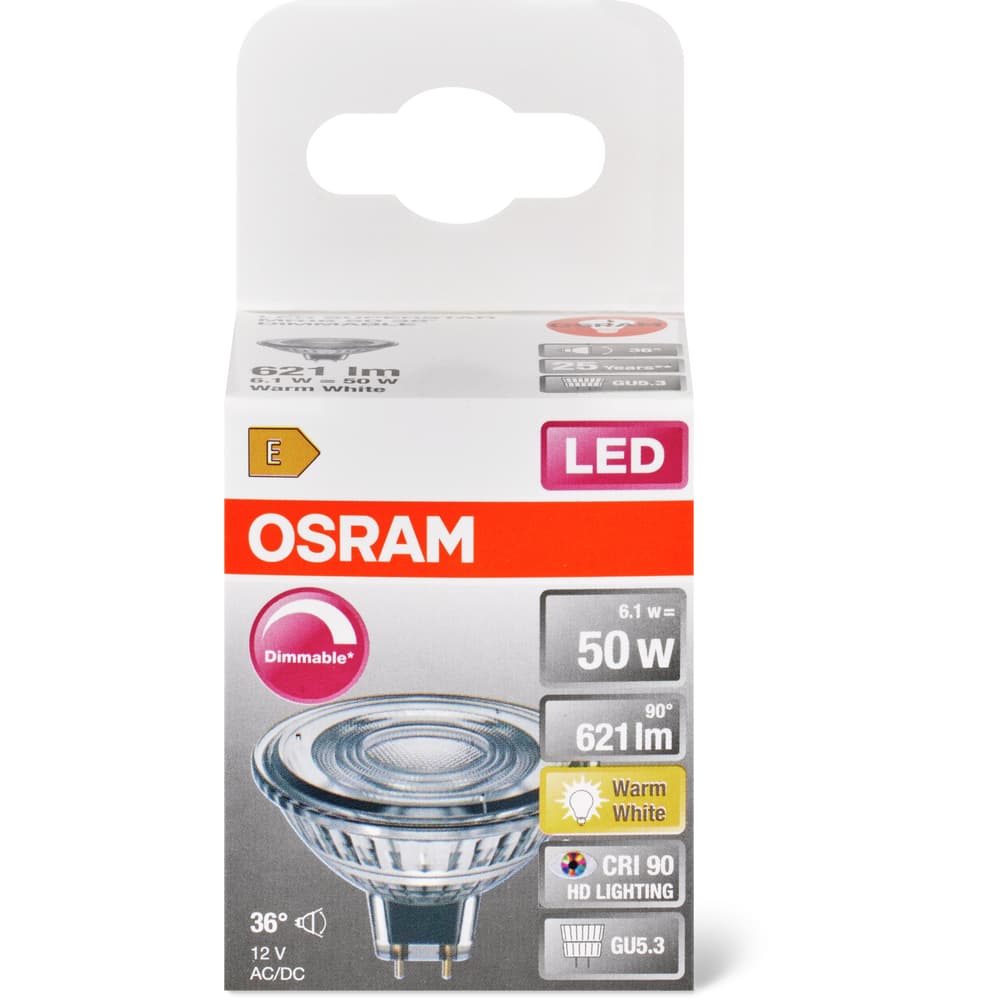 Osram Led Leuchtmittel Warm White GU5.3, 50W