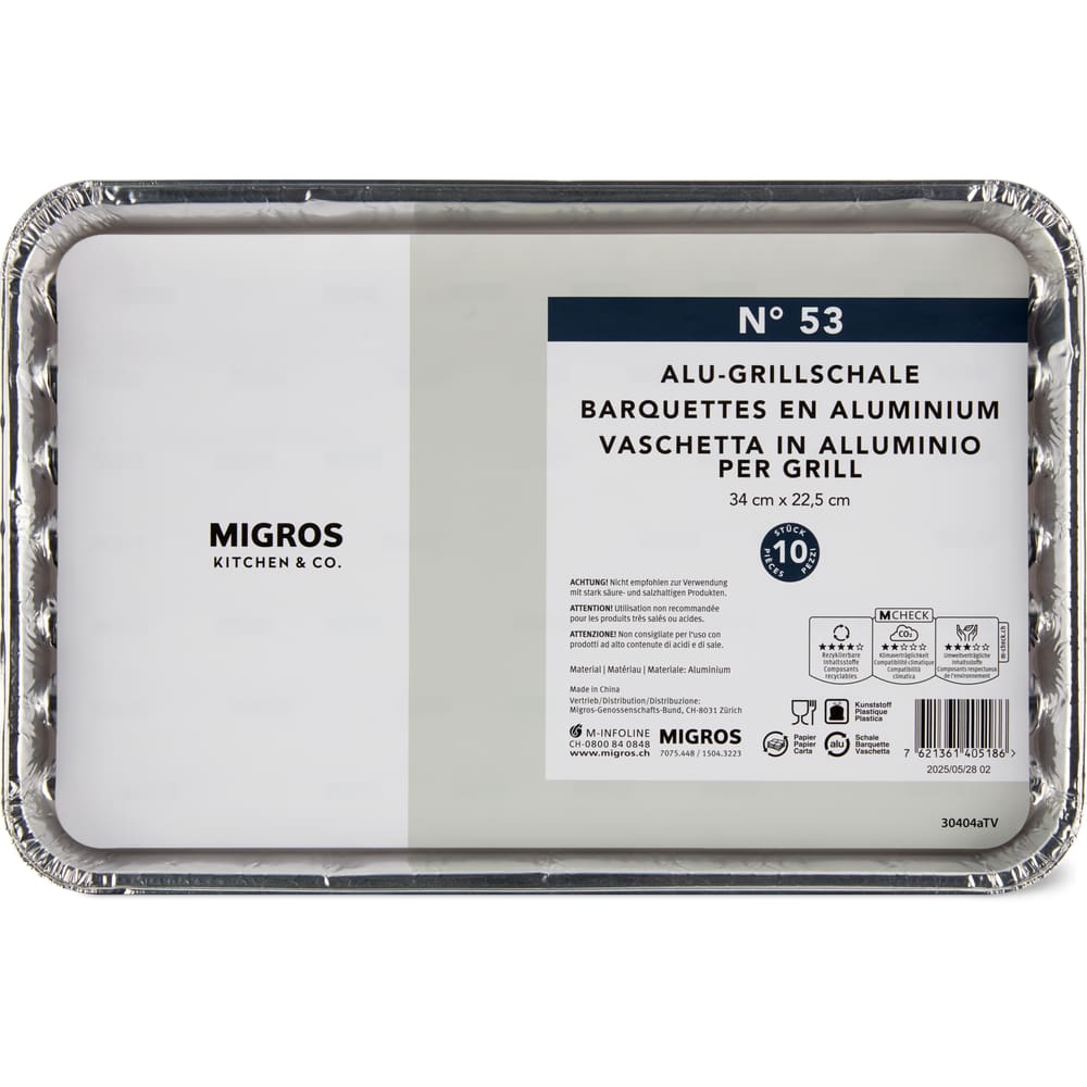 Migros Kitchen & Co. N°53 Alu-Grillschale 34 x 23cm