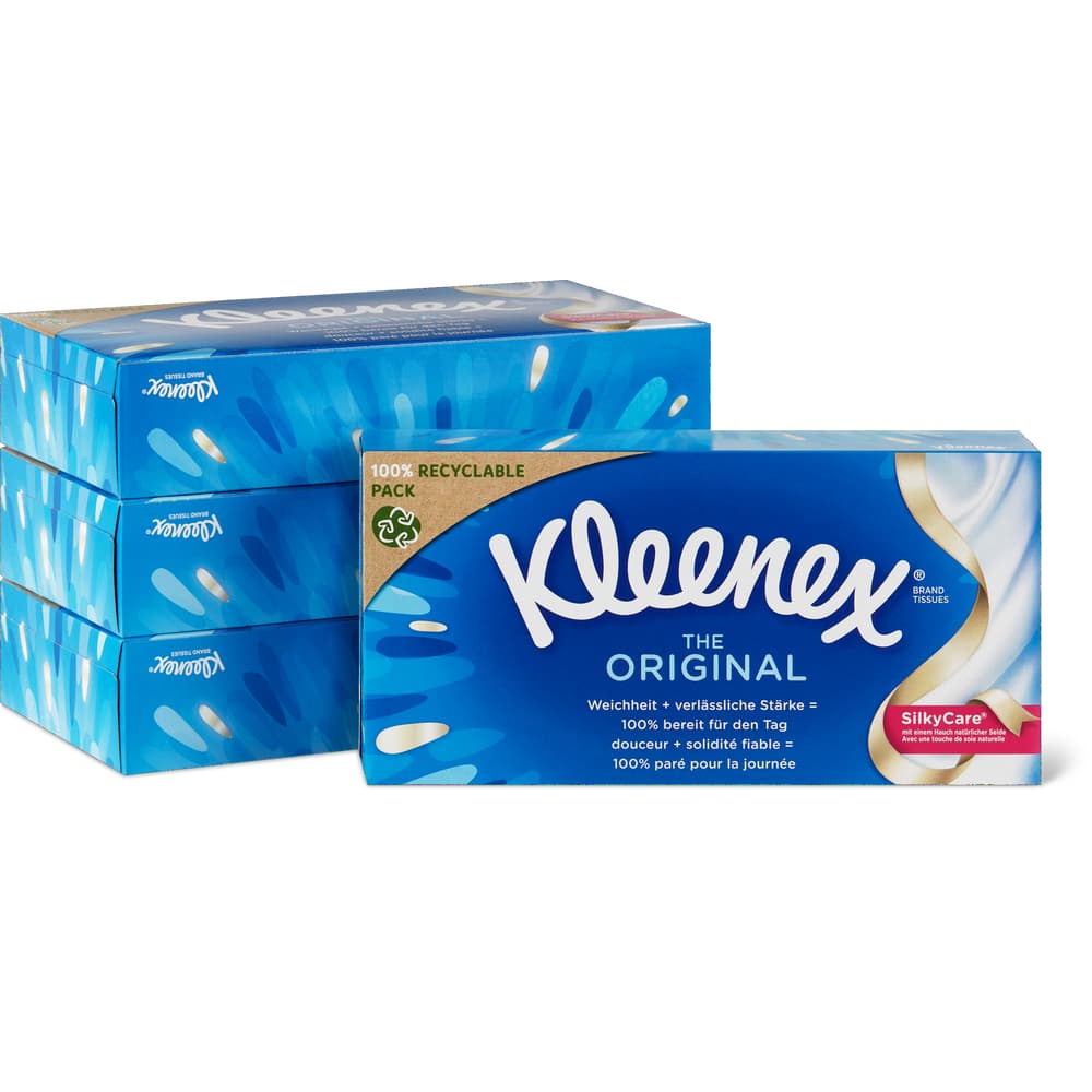 Kleenex Kosmetiktücher Original Box 3-lagig, Quattro