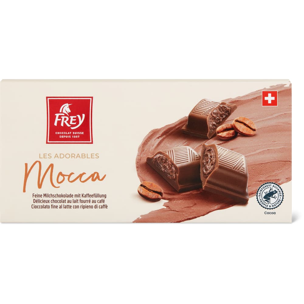 Frey Les adorables Zarte Milchschokolade mit Kaffeefüllung Mokka