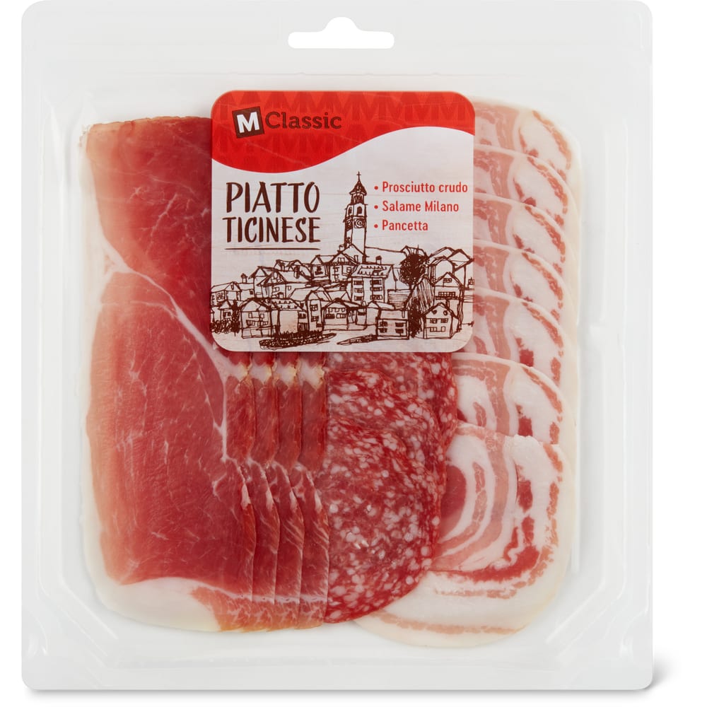 M-Classic Tessiner Platte Prosciutto crudo, Salame Milano, Pancetta