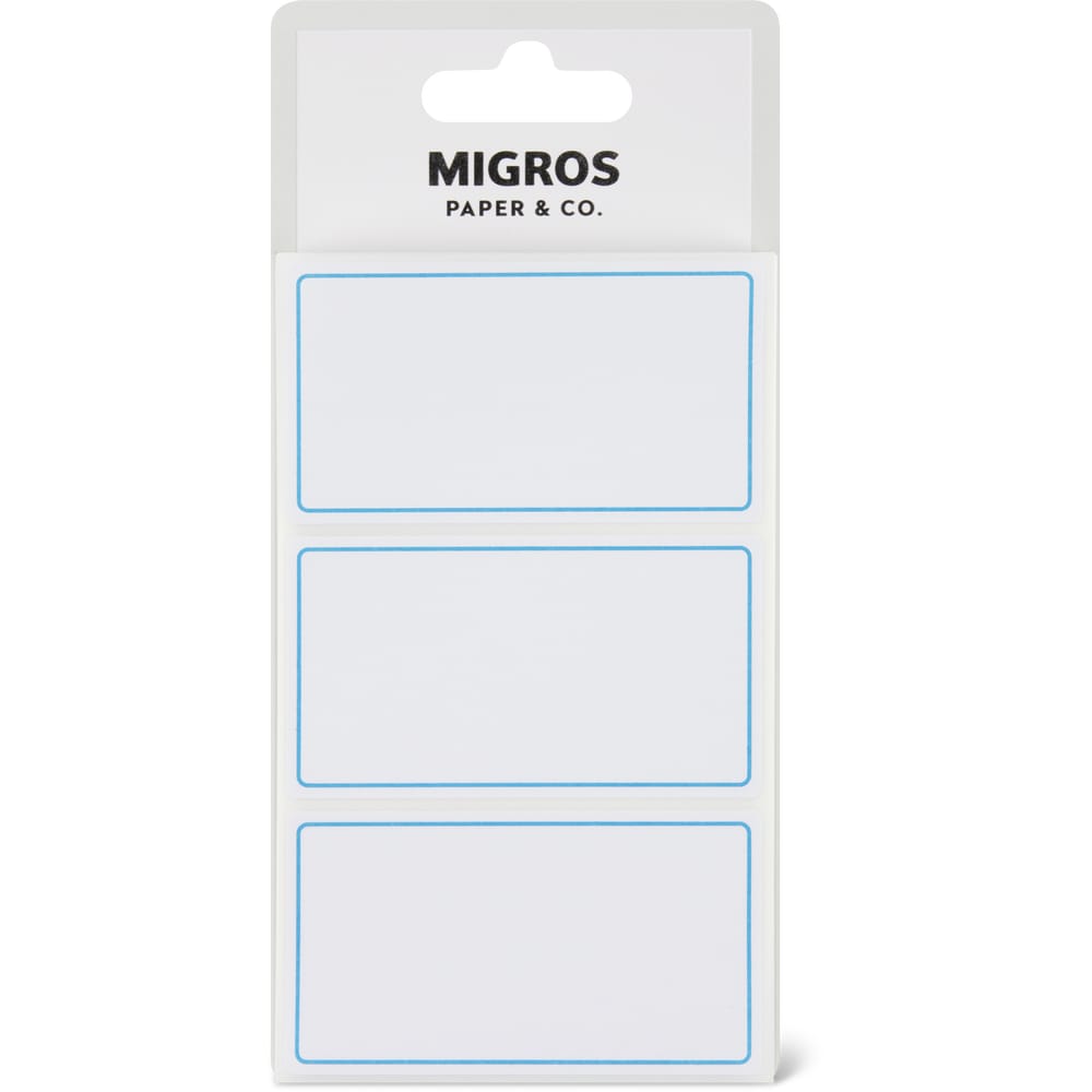 Migros Paper & Co. Selbstklebe-Etiketten 75 x 41mm, 3 x 30 Etiketten